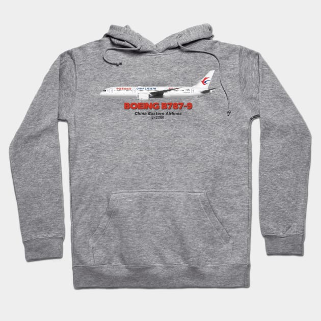 Boeing B787-9 - China Eastern Airlines Hoodie by TheArtofFlying